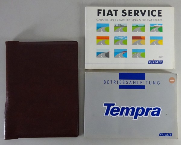 Bordmappe + Betriebsanleitung / Handbuch Fiat Tempra + Tempra SW Stand 08/1993