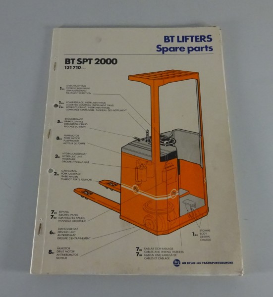 Teilekatalog / Ersatzteilliste BT Elektro-Stapler SPT 2000