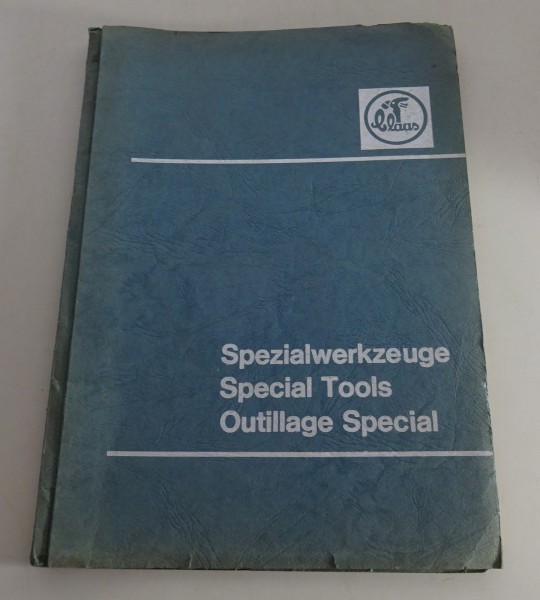 Katalog Spezialwerkzeuge / Special Tools Gebrüder Claas Stand 12/1966