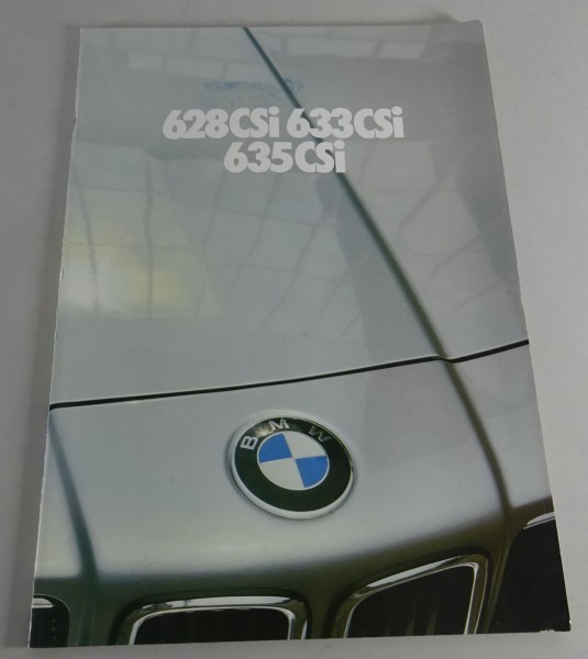 Prospekt / Broschüre BMW E24 628 CSi / 633 CSi / 635 CSi Stand 02/1980