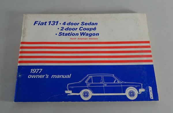 Owner's Manual / Manual Fiat 131 North-American-Version from 1977