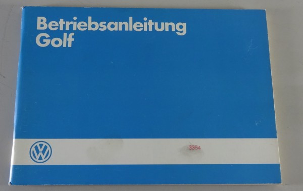 Betriebsanleitung / Handbuch | VW Golf 2 / II inkl. GTI | Stand 07/1985