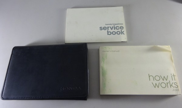 Wallet + Owner's Manual / Handbook Honda Jazz printed 07/2009