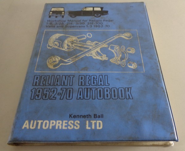 Reparaturanleitung Autobook Reliant Regal 1 - 6 | 3 / 25 / 21 E / etc. 1952-1970