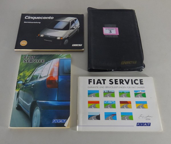 Bordmappe + Betriebsanleitung / Handbuch Fiat Cinquencento von 01/1994