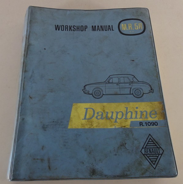 Workshop Manual Renault Dauphine R. 1090 + Ondine Stand 1958