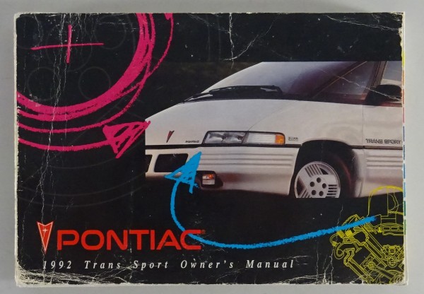 Owners Manual / Handbook Pontiac Trans Sport Stand 1992