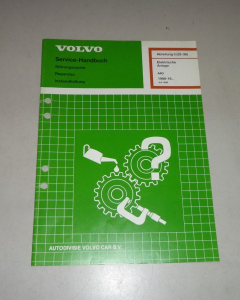 Werkstatthandbuch Volvo 440 Elektrische Anlage - ab 1988