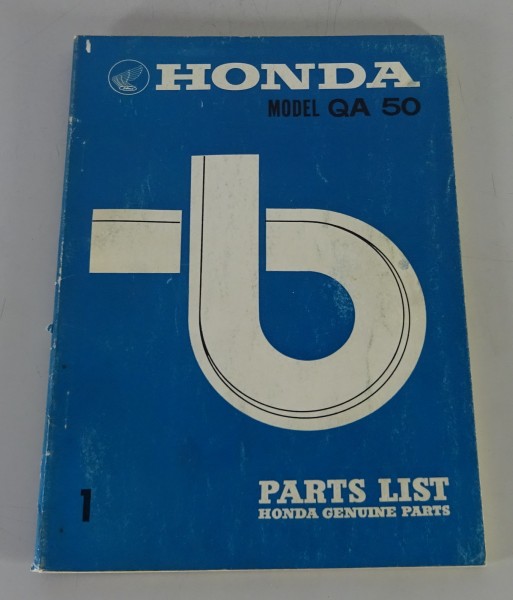 Parts List / Parts Catalog Honda QA 50 Minibike Baujahr 1970-1975 from 06/1970