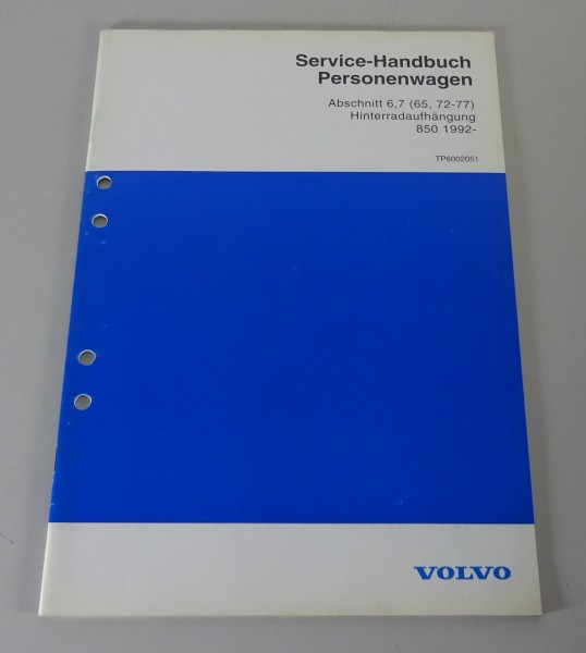 Werkstatthandbuch / Service Handbuch Volvo 850 Hinterradaufhängung Stand 1993