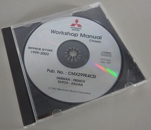 Werkstatthandbuch auf CD Mitsubishi Space Star Baujahr 1999 - 2003 von 05/2002