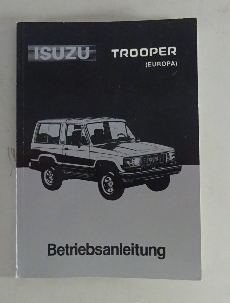 Betriebsanleitung Handbuch Isuzu Trooper Stand 01/1990