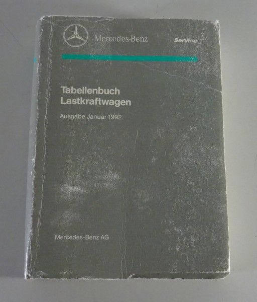 Tabellenbuch Mercedes Benz LKW 709 809 814 817 914 917 1114 1117 1120...von 1992