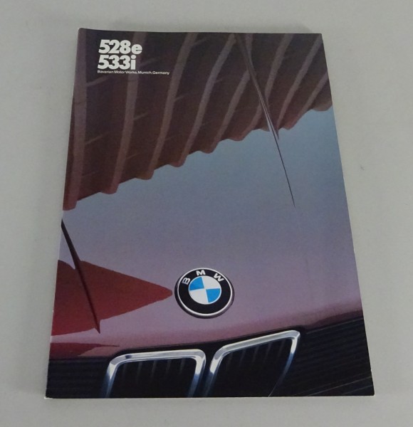 Brochure BMW 5er E28 528e / 533i US/Canada-Modèle Édition 02/1982