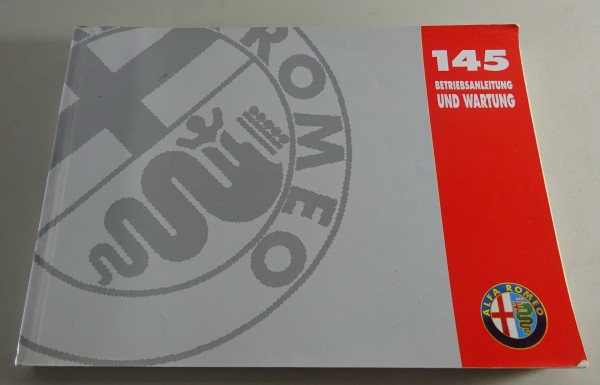 Betriebsanleitung / Handbuch / Wartungsanleitung Alfa Romeo 145 Stand 10/1996