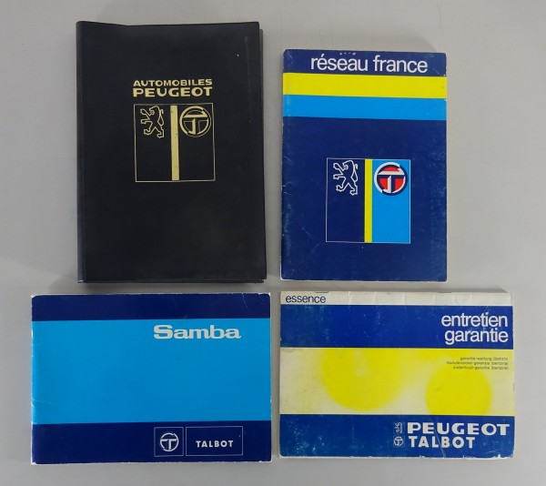 Bordmappe + Betriebsanleitung / Handbuch Talbot Samba Stand 09/1981