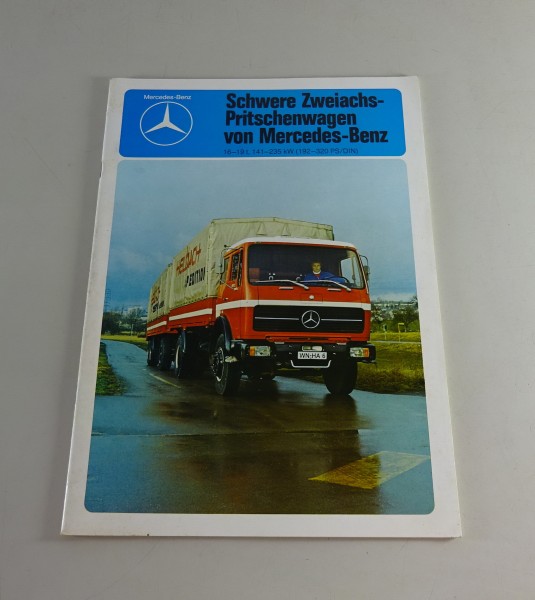 Prospekt Mercedes-Benz LKW NG73 | Schwere 2 -Achsen-Pritschen Stand 11/1978