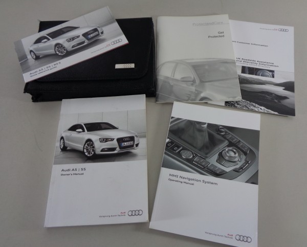 Owner's Manual + Wallet Audi A5 / S5 / Coupé / Sportback Typ 8T from 05/2012