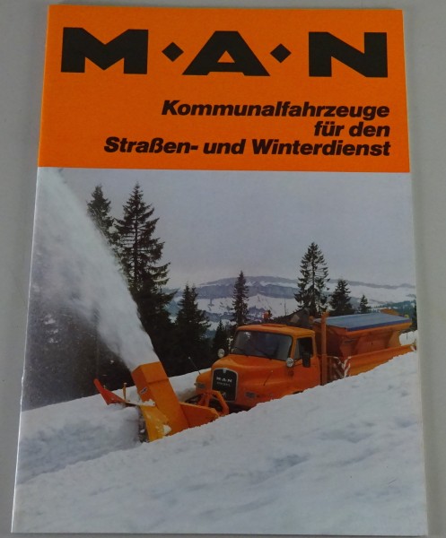Prospekt / Broschüre MAN Kommunalfahrzeuge für den Straßen- und Winterdienst
