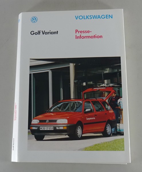 Pressemappe VW Golf 3 / III Variant von 09/1993