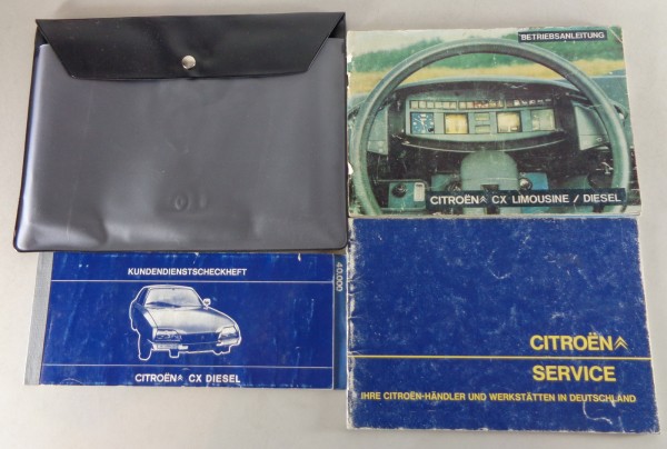 Bordmappe + Betriebsanleitung / Handbuch Citroen CX 2200 Diesel von 1977