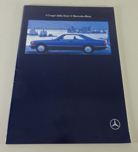Catalogo / Brochure Mercedes-Benz Serie S Coupé 420SEC, 500SEC, 560SEC del 1989