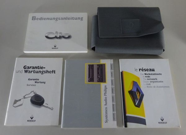 Bordmappe + Betriebsanleitung / Handbuch Renault Clio von 09/1999