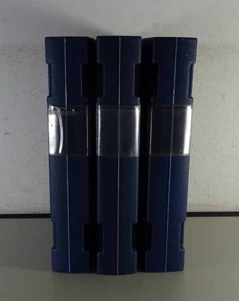 3 leere Kunststoff Ordner / Sammelordner original von Saab