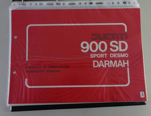 Werksatthandbuch / Manuale Di Riparazione Ducati 900 SD Sport Desmo Darmah -7/80