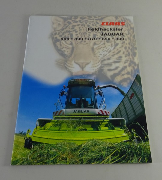Prospekt Claas Feldhäcksler Jaguar 900 / 890 / 870 / 850 / 830 Stand 10/2000