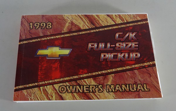 Owner´s Manual / Handbook Chevrolet C/K Full - Size Pickup Stand 1998