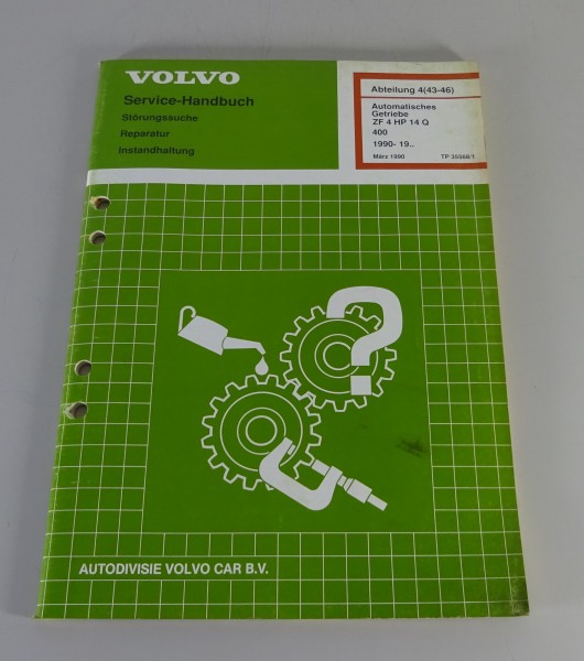 Werkstatthandbuch Volvo 440 / 460 / 480 Automatikgetriebe ZF 4 HP 14 Q von 1990