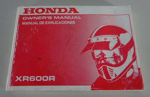 Betriebsanleitung / Handbuch Honda XR 600 R Enduro Stand 1991