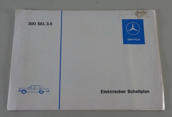 Elektrischer Schaltplan Mercedes-Benz 300 SEL 3.5 W109 Stand 03/1972