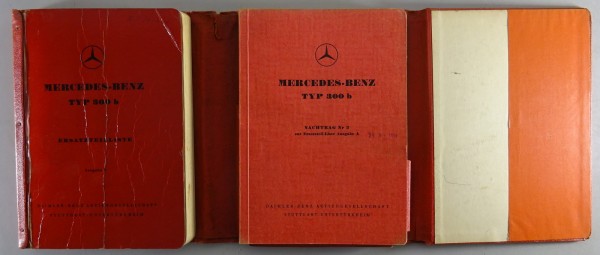 Teilekatalog Mercedes Benz W186 300 b Adenauer Original von 1954