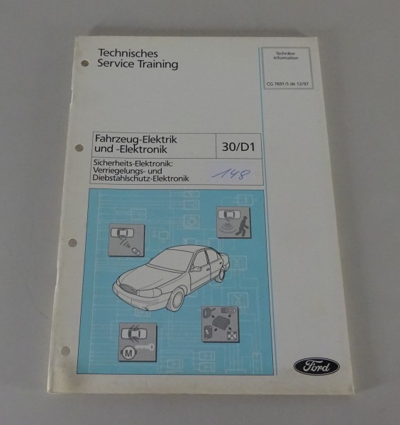 Technische Information Ford Verriegelungs- & Diebstahlschutz-Elektronik '12/1997