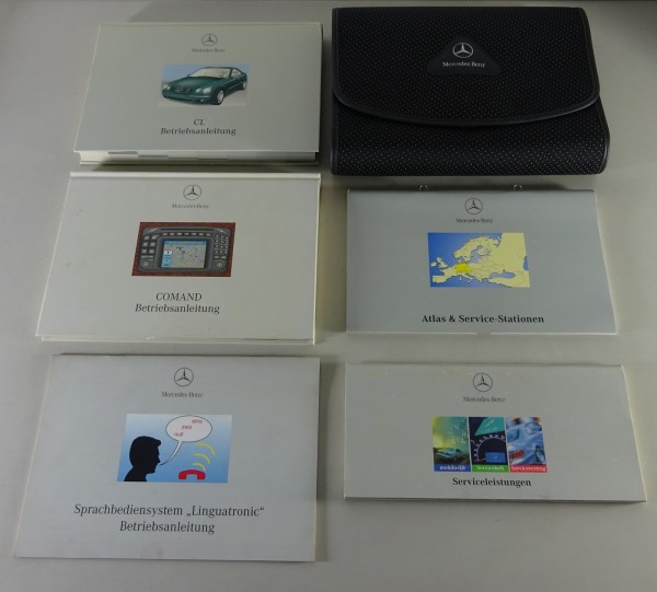 Bordmappe + Betriebsanleitung Mercedes CL-Klasse C 215 CL 500 - 55 AMG 08/2000