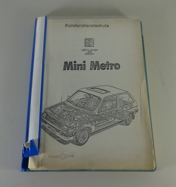 Schulungsunterlage British Leyland Austin Mini Metro von 1980