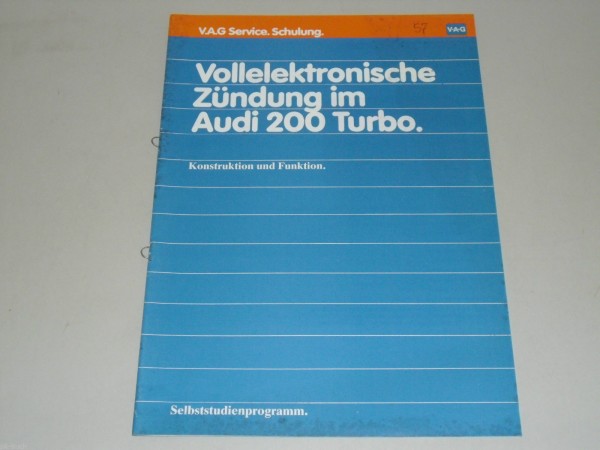 SSP 57 Audi Selbststudienprogramm Service Schulung Zündung Audi 200 Turbo