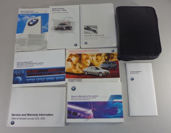 Owner's Manual + Wallet BMW 5-Series E39 528i / 540i from 08/1998