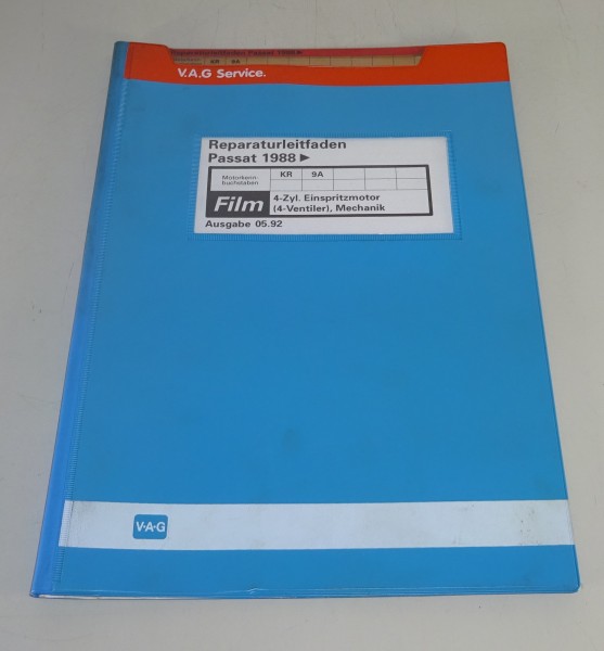 Werkstatthandbuch Microfich VW Passat B3 4 Zyl. Einspritzmotor 4 Ventiler 5/1992