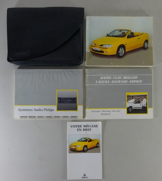 Bordmappe + Betriebsanleitung Renault Megane Cabriolet / Cabrio Stand 11/1996