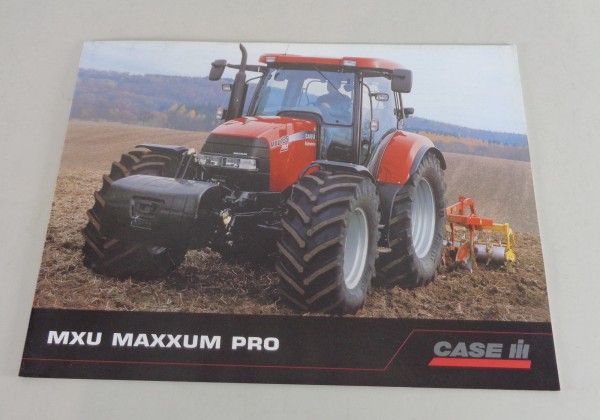 Prospekt / Broschüre Case IH Traktor MXU Maxxum Pro MXU100PRO-135PRO von 03/2006