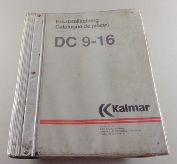 Teilekatalog / Ersatzteilliste Kalmar LMV Gabelstapler DC 9 - 16