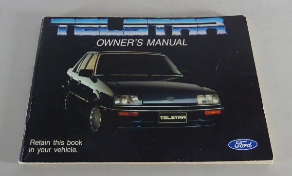 Owner´s Manual / Handbook Ford Telstar Stand 1986