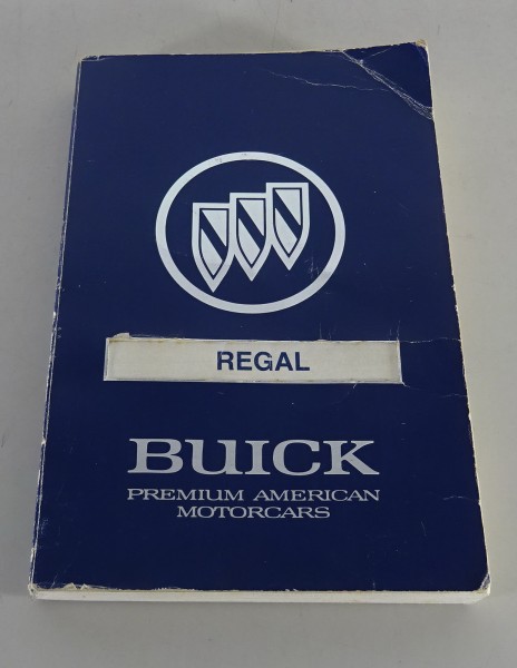 Owners Manual / Handbook Buick Regal from 1991