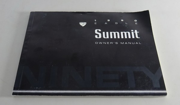 Owner´s Manual / Handbook Plymouth Eagle Summit Stand 1990