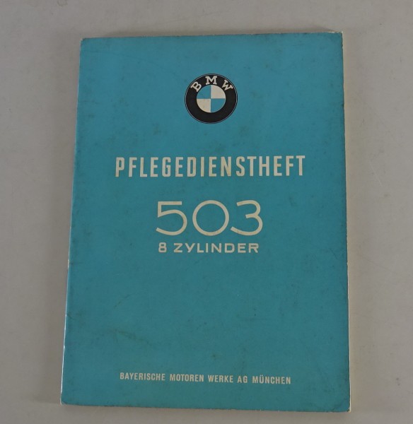Scheckheft blanko BMW 503 V8 von 05/1958