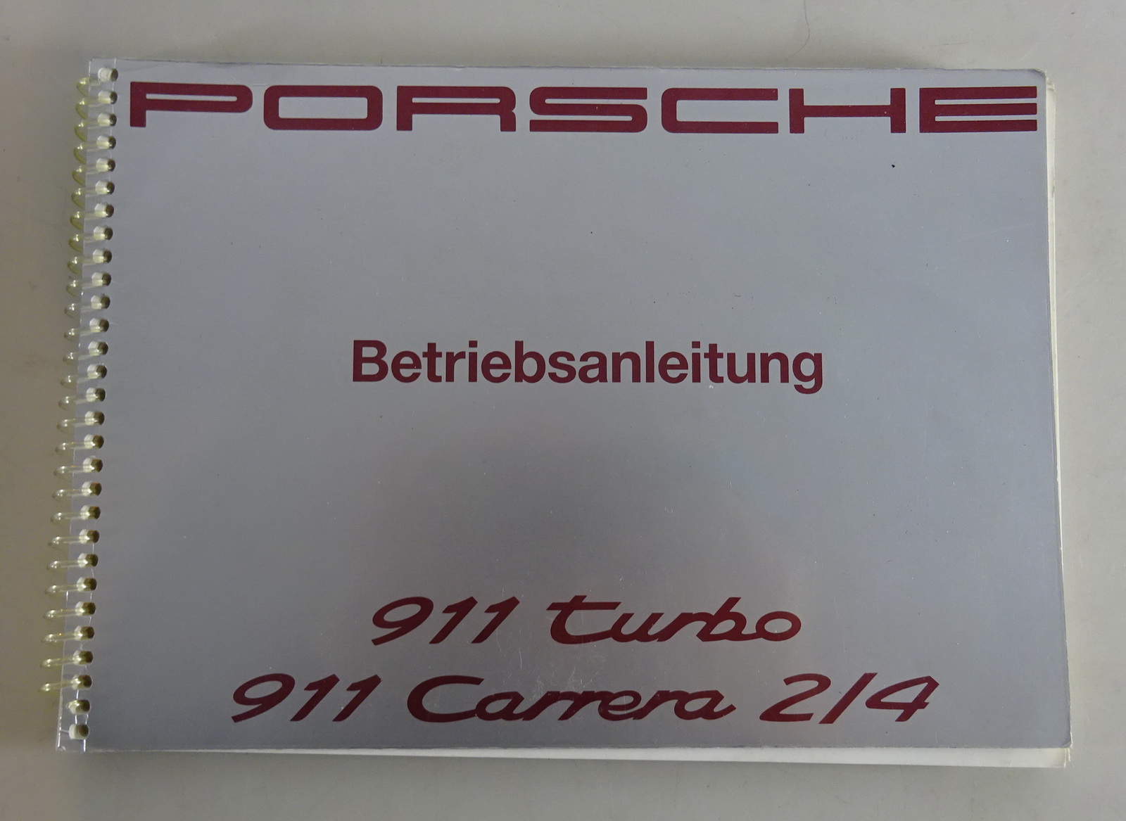 Betriebsanleitung /Handbuch Porsche 911 Typ 964 Turbo + Carerra 2 / 4 von  05/91 | PK-Buch