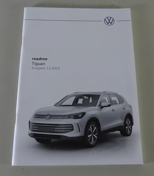Kurzanleitung / Handbuch / readme VW Tiguan III Typ CT Stand 12/2023